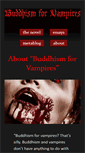 Mobile Screenshot of buddhism-for-vampires.com