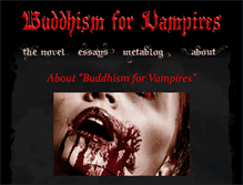 Tablet Screenshot of buddhism-for-vampires.com